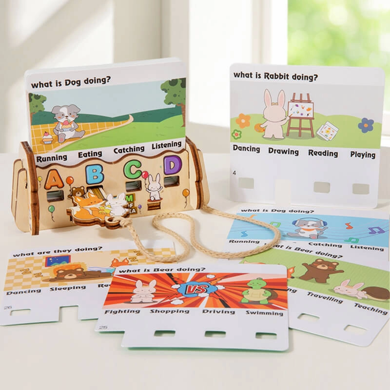 Wooden English Letter Card Educational Toy for Kids