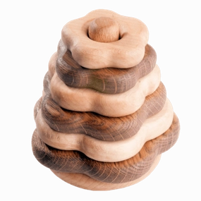 Wooden Stacking Toy - Flower Shaped