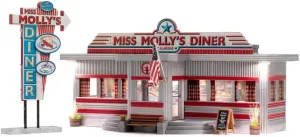 Woodland Scenics® "Miss Molly's Diner Built-&-Ready® Structure, N Scale