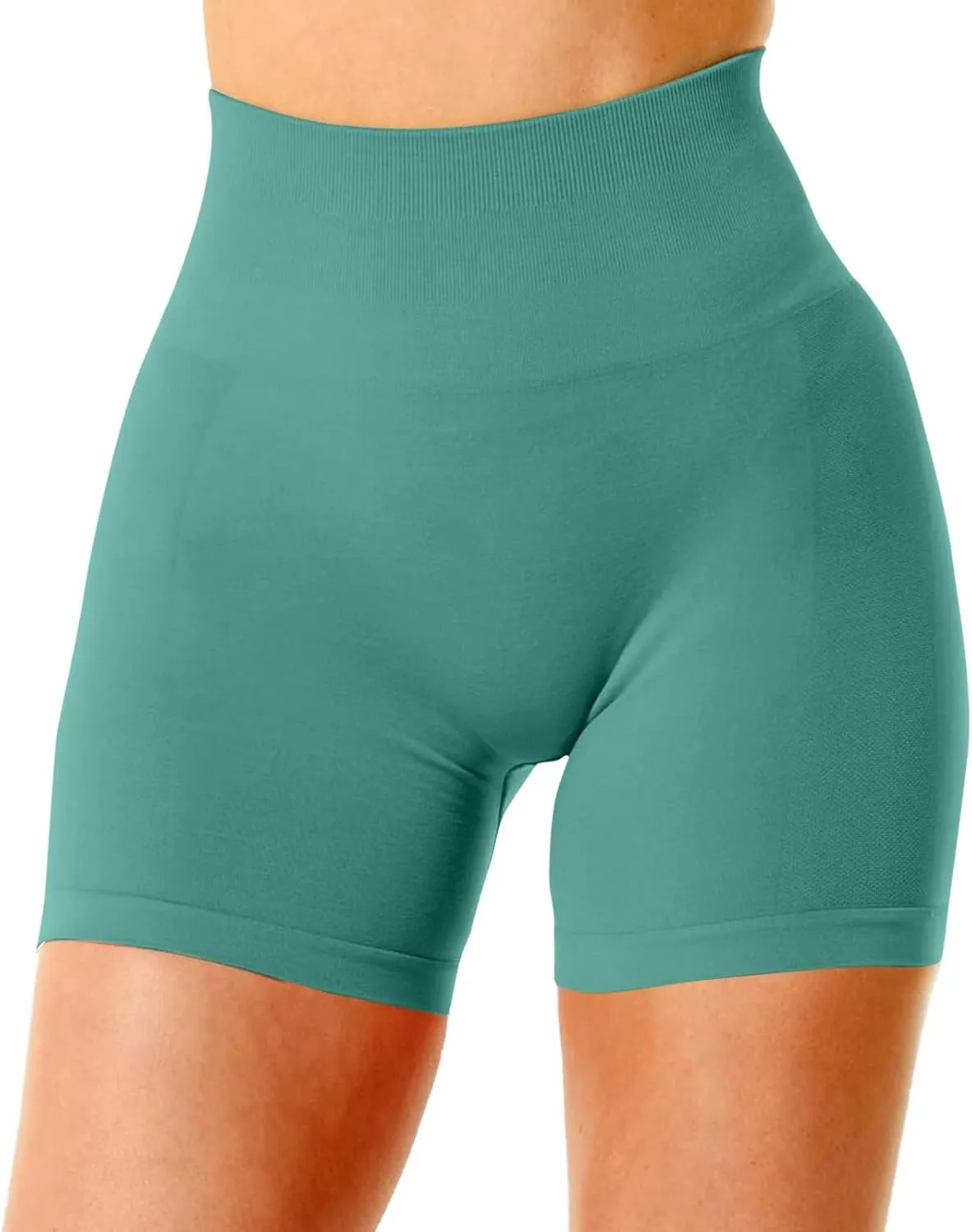 Workout Butt Lifting Shorts for Women High Waisted Seamless Gym Yoga Booty Shorts Tummy Control Comfy Soft Swimbottom