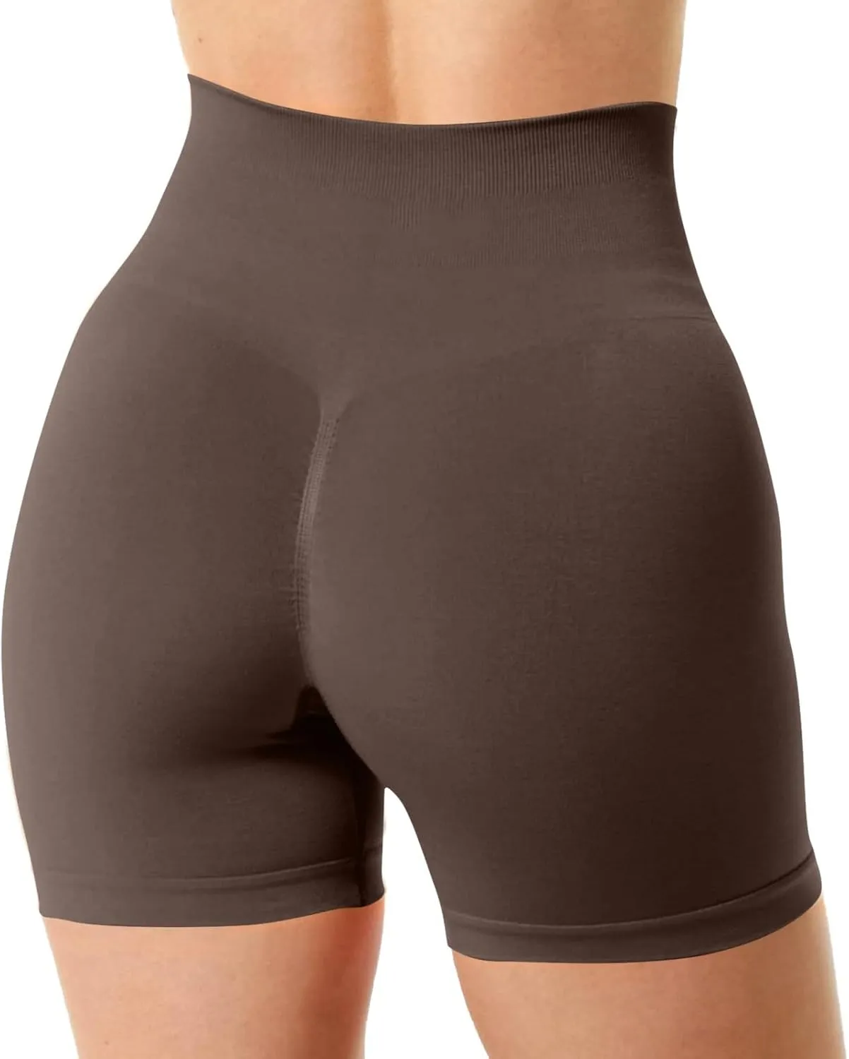 Workout Butt Lifting Shorts for Women High Waisted Seamless Gym Yoga Booty Shorts Tummy Control Comfy Soft Swimbottom