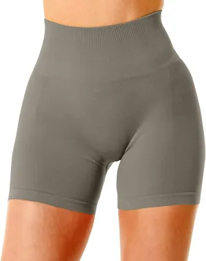 Workout Butt Lifting Shorts for Women High Waisted Seamless Gym Yoga Booty Shorts Tummy Control Comfy Soft Swimbottom