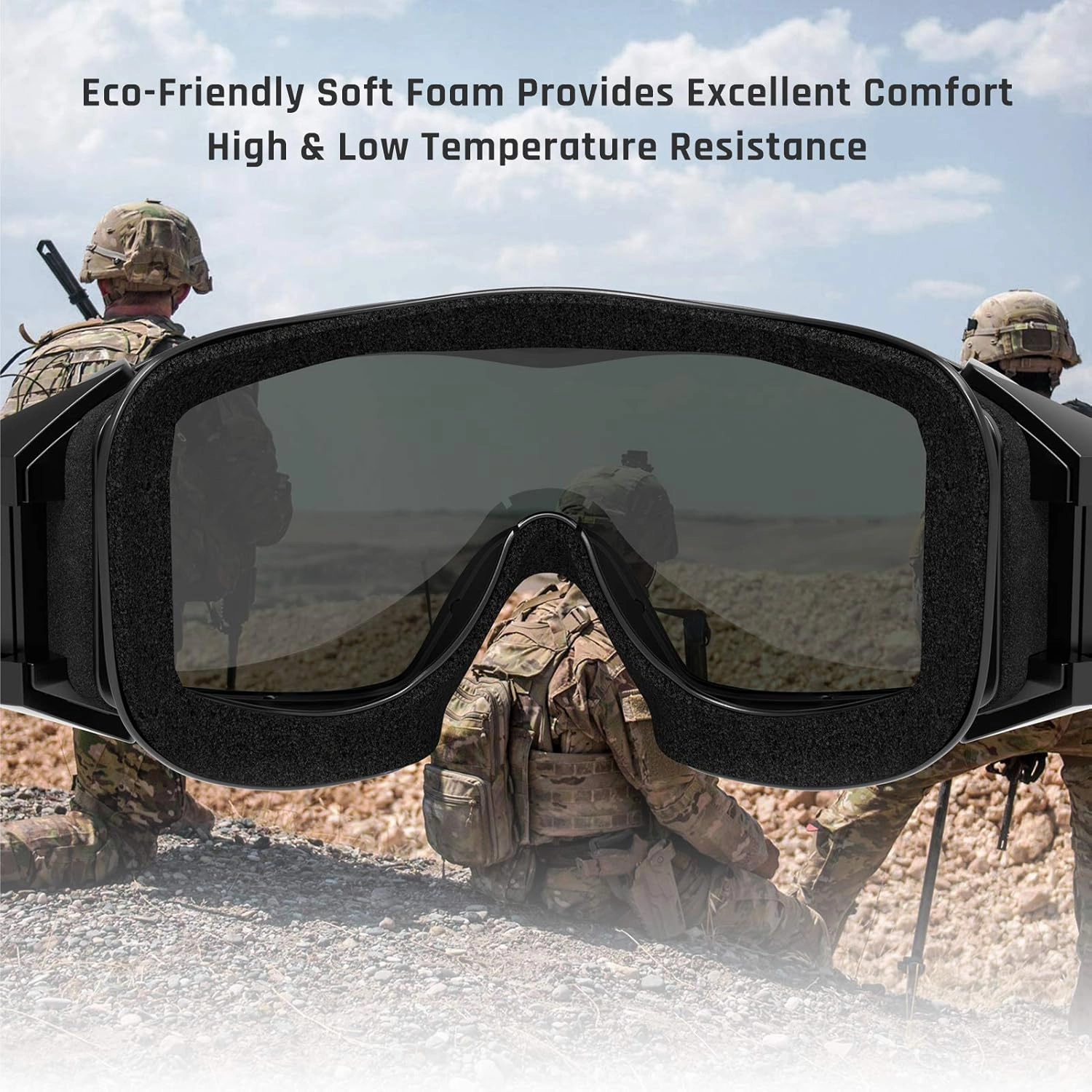 xaegistac Tactical Airsoft Goggles Anti Fog Military Glasses, Ballistic Safety Goggles for Shooting Hunting