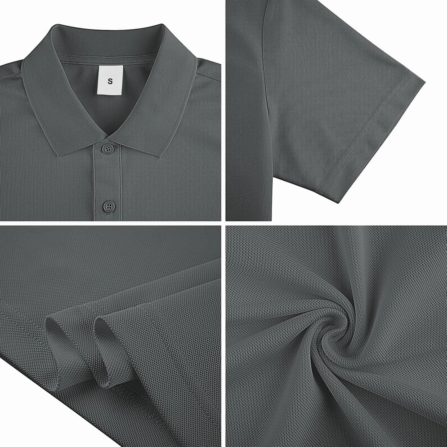 Xiovio Customize® Custom Men's Polo Shirts Golf Jersey Tees | Front·Back Print, Embroidery Personalized with Text & Logo