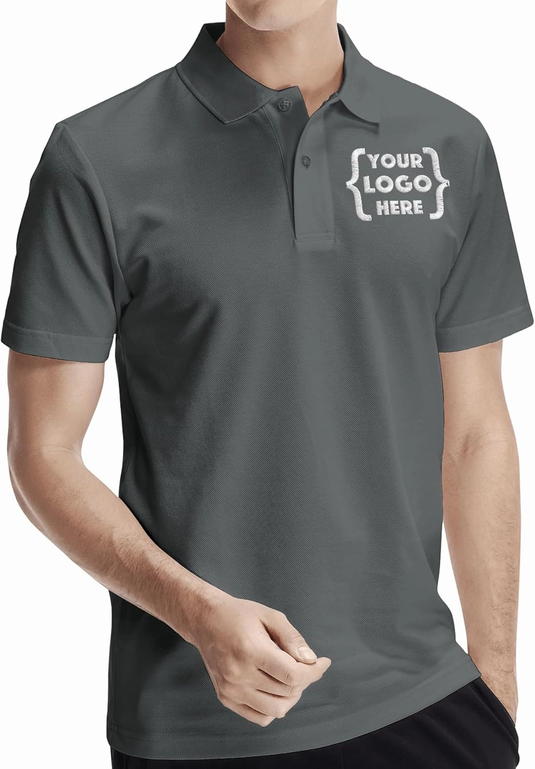 Xiovio Customize® Custom Men's Polo Shirts Golf Jersey Tees | Front·Back Print, Embroidery Personalized with Text & Logo