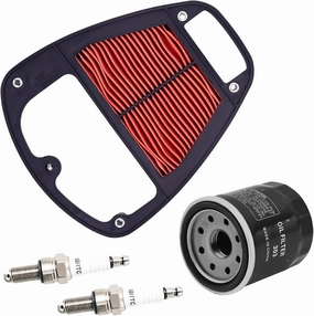 XuLong Air Filter Oil Filter Spark Plug 11013-0015 for Kawasaki VN900 Vulcan 900 Classic Custom 2006-2023 / VN900 Vulcan 900 Classic LT 2006-2023 / VN900 SE Special Edition 2011-2014