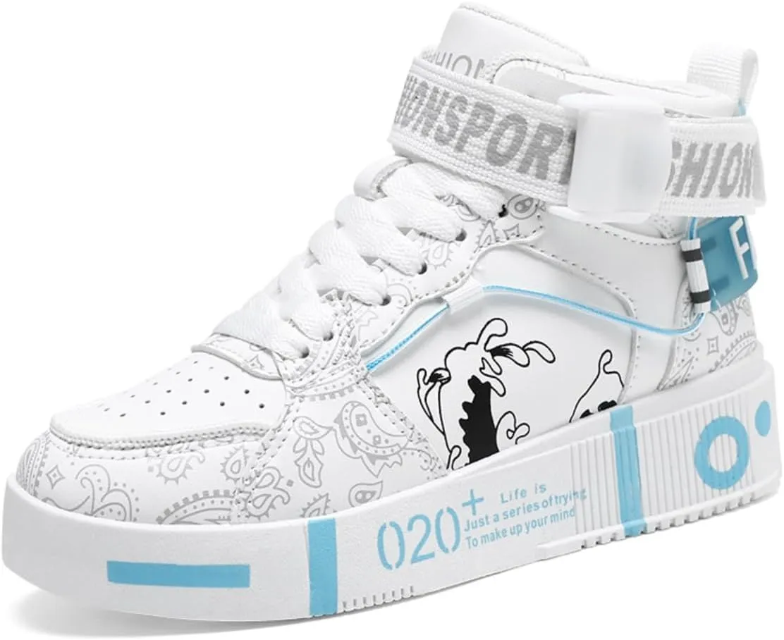 Y2K Bold Graphic Lightweight Sneakers for Women Fashionable Street Style Walking Shoes for Daily Wear with Unique Graffiti Art Design and Soft Sole