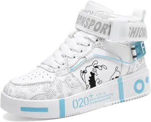 Y2K Bold Graphic Lightweight Sneakers for Women Fashionable Street Style Walking Shoes for Daily Wear with Unique Graffiti Art Design and Soft Sole
