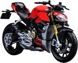 YCMENO Limited Edition Simulation Motorcycle 1:18 for Ducati V4S Street Fighter Alloy Motorcycle Ornament Display Collection Figure Figurine Souvenir