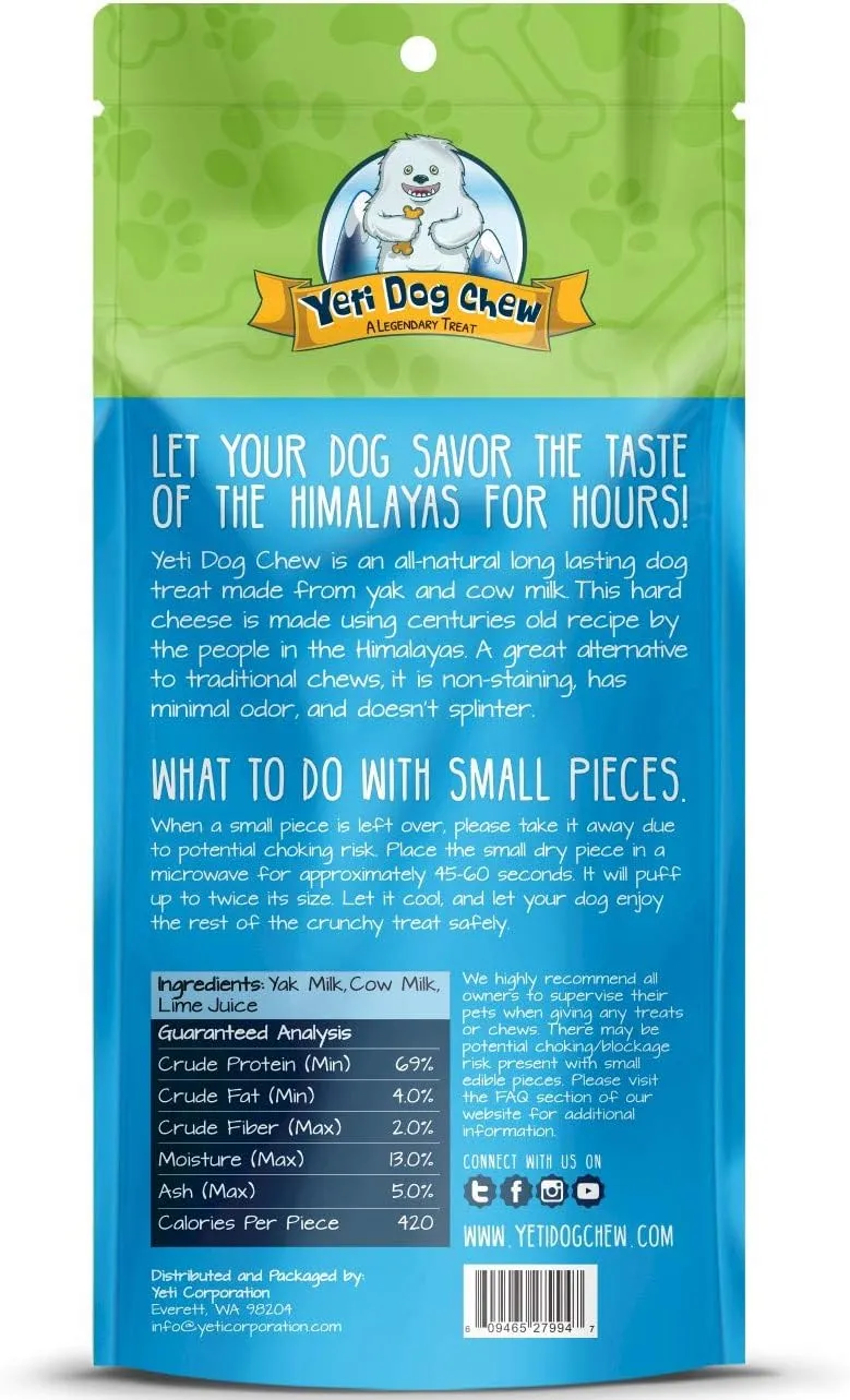 Yeti Dog Chew - Large 2-Pack, 3.5 Ounces Each (7.0 Ounces Total)......