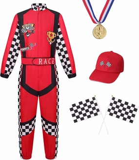 yolsun Race Car Driver Costume Boys, Cars Costume for Toddler Boys, Toddler Race Car Driver Costume
