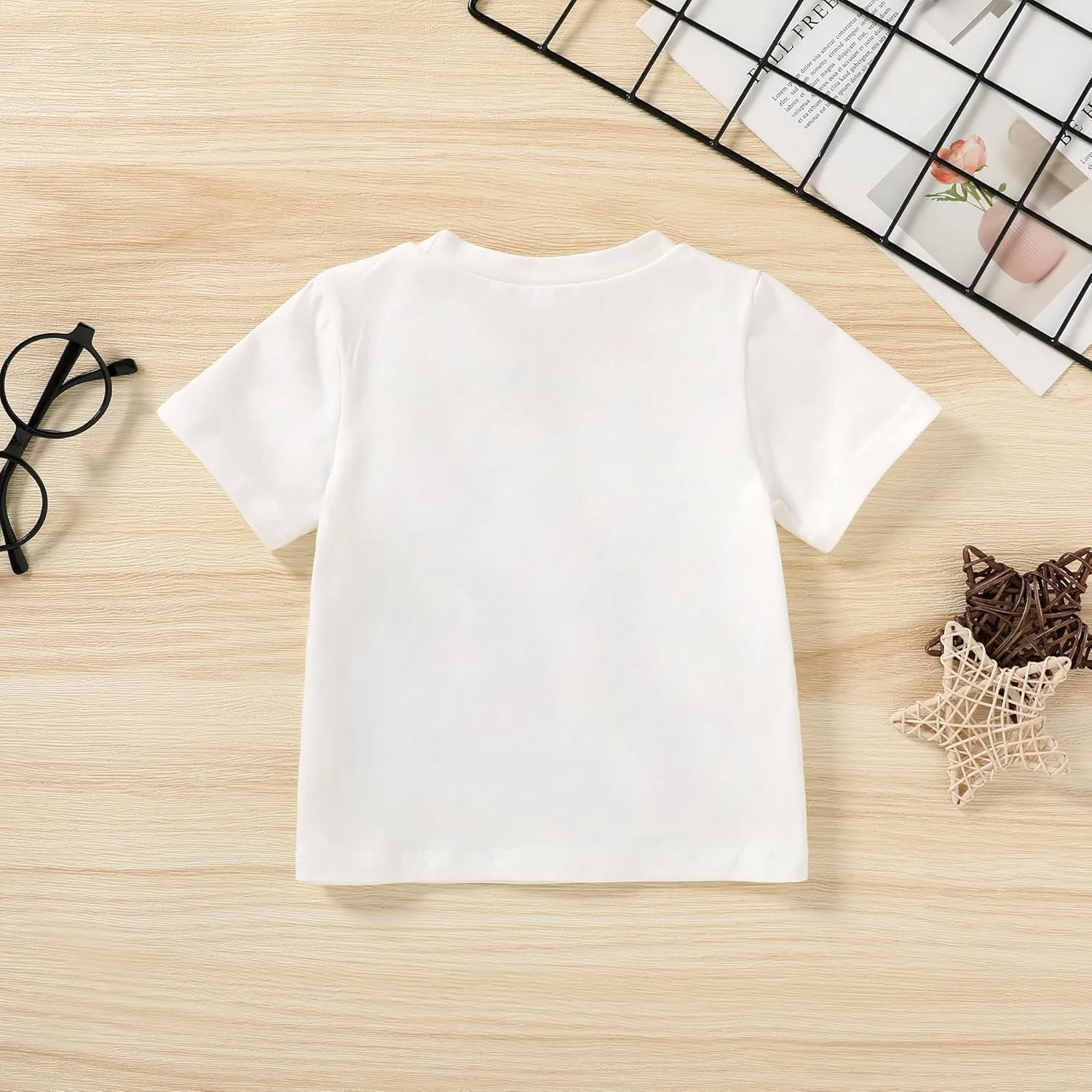 YOUNGER TREE Baby Boy Clothes 1 Year Old Clothes First Birthday Outfit Boy Short Sleeve T-Shirt Infant Summer Outfits