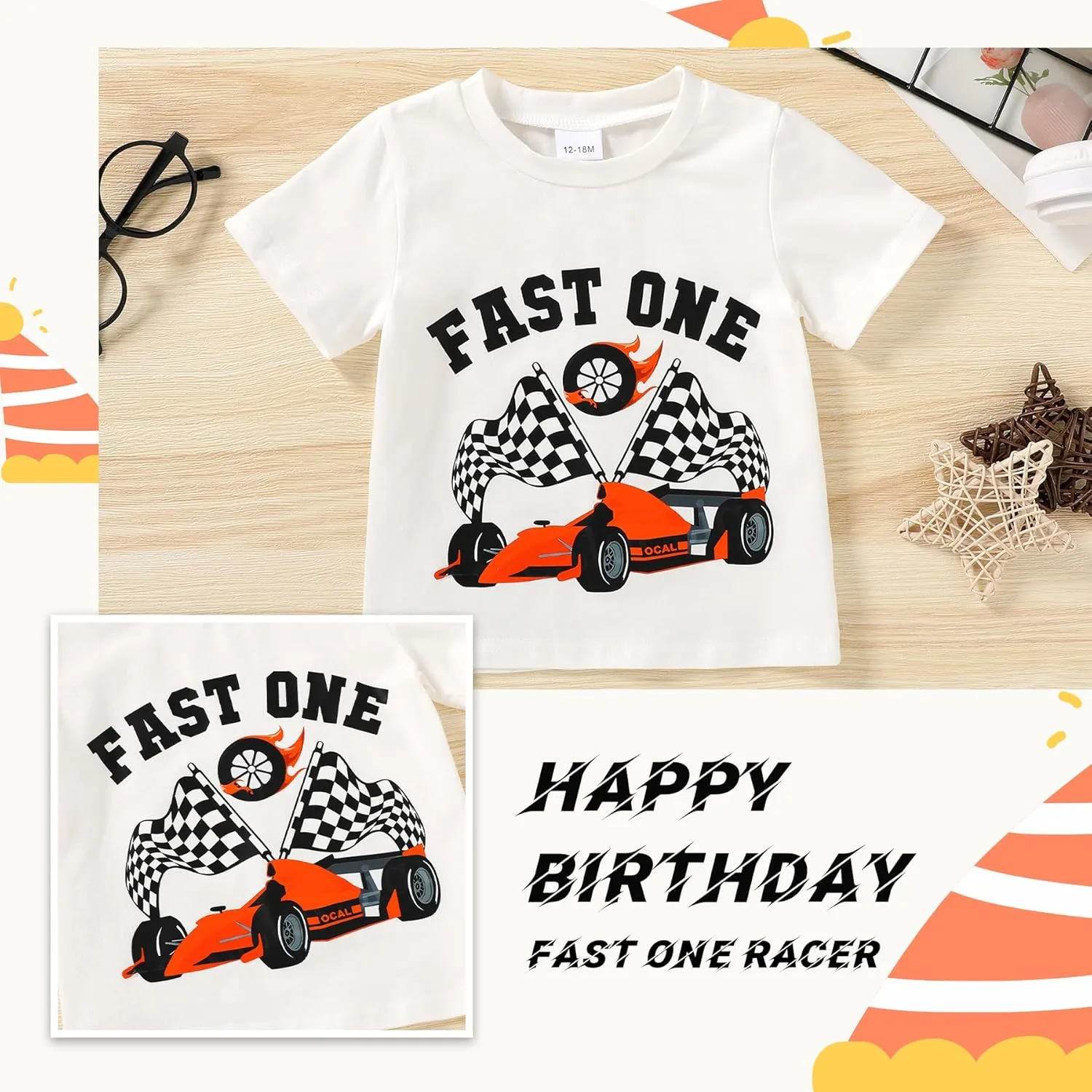 YOUNGER TREE Baby Boy Clothes 1 Year Old Clothes First Birthday Outfit Boy Short Sleeve T-Shirt Infant Summer Outfits