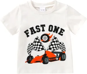 YOUNGER TREE Baby Boy Clothes 1 Year Old Clothes First Birthday Outfit Boy Short Sleeve T-Shirt Infant Summer Outfits