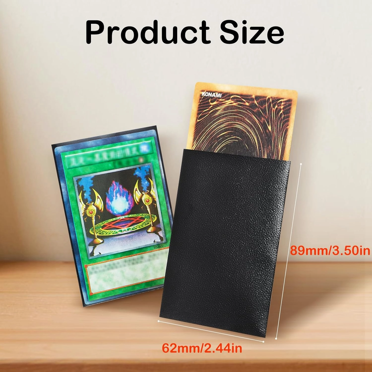 Yugioh Soft Card Sleeves, FOTEEMO 1000 Counts Japanese Small Card Sleeves Yu-gi-oh Sleeve Protect Your Japanese Sized Trading Cards Back Textured Perfect Shuffling (62 * 89mm)
