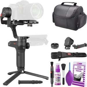 ZHIYUN-Tech WEEBILL LAB Creator Package with Cleaning Kit: Professional Video Gimbal, Black, Supports Mirrorless Cameras & Smartphones, USB Type-C & Micro-USB, Floor Mount