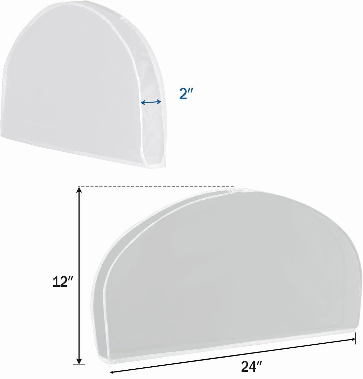 Zilink Shoulder Covers for Clothes Hanger Covers Breathable Garment Covers for Hanging Dress Shoulder Cover with 2" Gusset for Suit, Coats, Jackets, Dress Closet Storage (Set of 30)