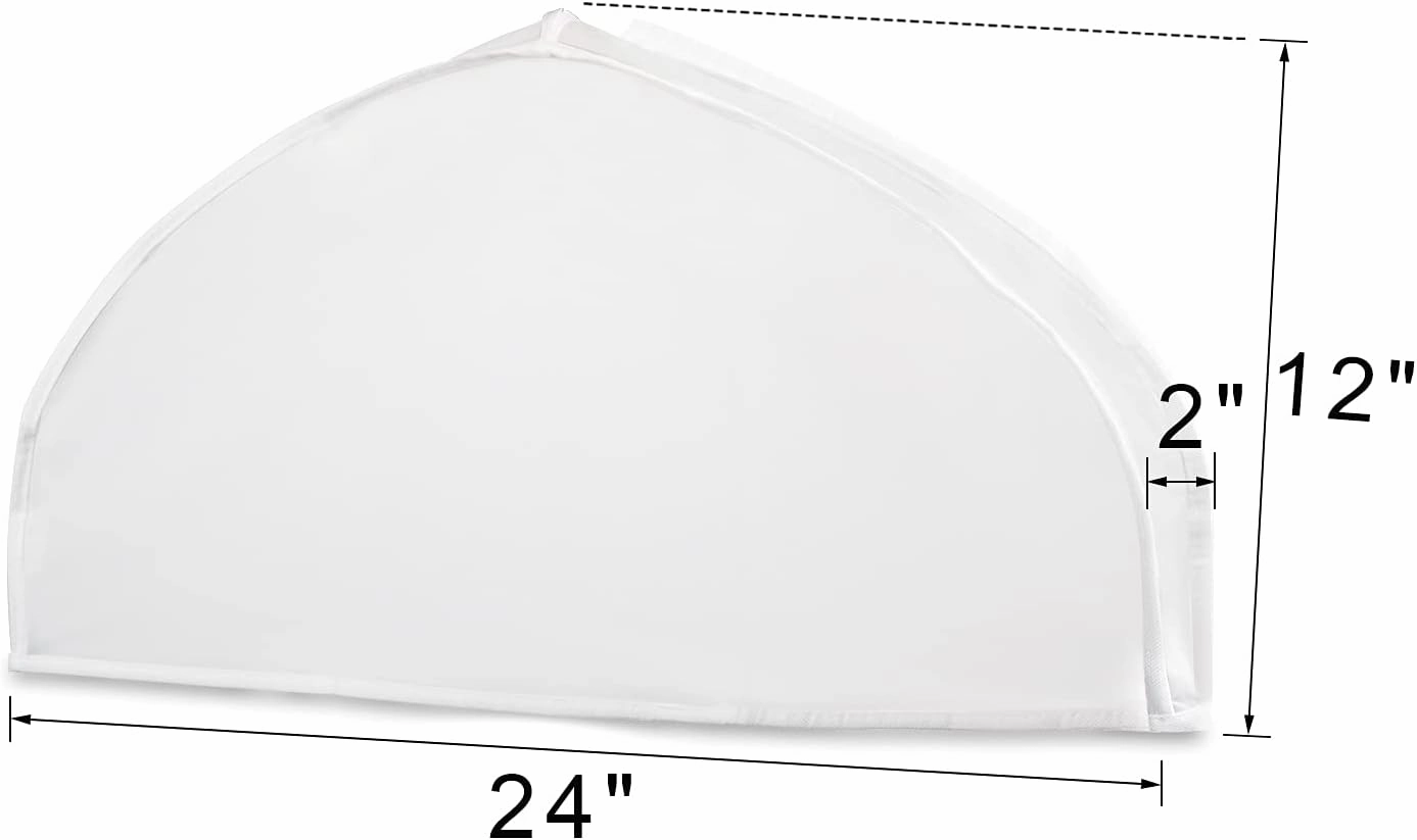 Zilink Shoulder Covers for Clothes (Set of 15) Breathable Garment Dust Covers Protectors with 2" Gusset for Suit, Coats, Jackets, Dress Closet Storage