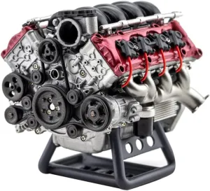 ZOSTER V8 Internal Combustion Engine Model MAD RC Simulation Dynamic Assembly KIT Version Engine Model for AX90104 SCX10Ⅱ Capra VS4-10 Pro/Ultra Car Model